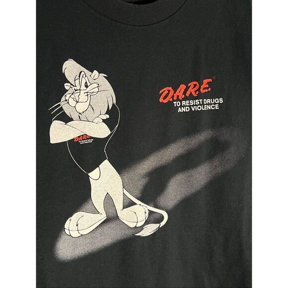Vintage 90s DARE To Resist Drugs & Violence Tee - Picture 2 of 5